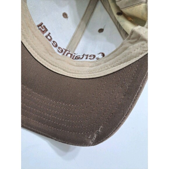 CertainTeed Cap Hat Brown Hunting Fall Adjustable Camouflage Tree Deer Oak Maple - Picture 8 of 8